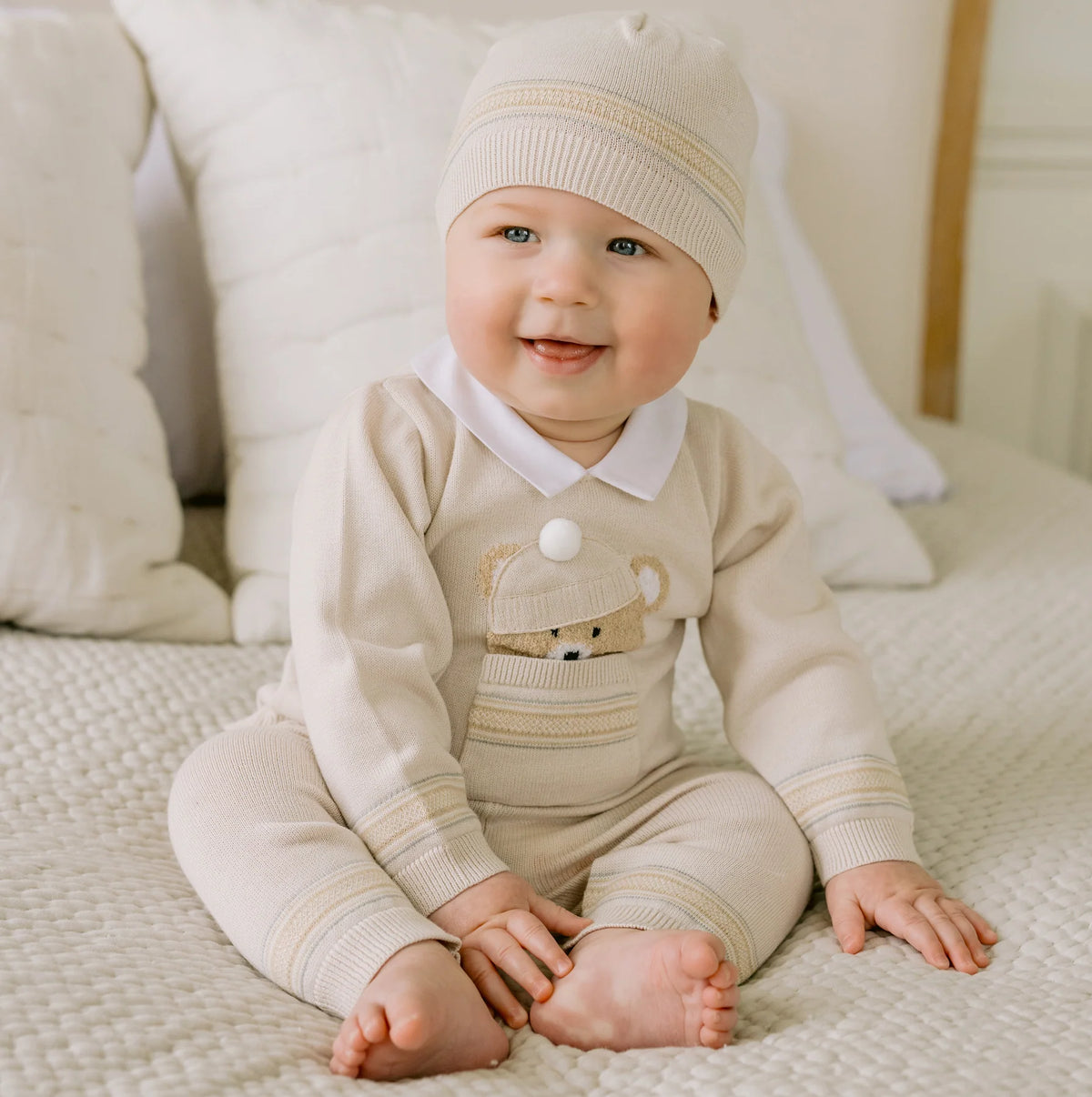 Emile et Rose Hudson teddy outfit and hat