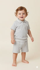 Visara vivaki grey short set