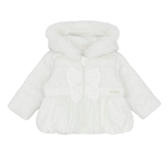 Amore 0112 Girls White Jacket With Bows