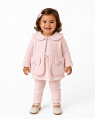 Amore 0127 Girls Pink Knitted Jacket