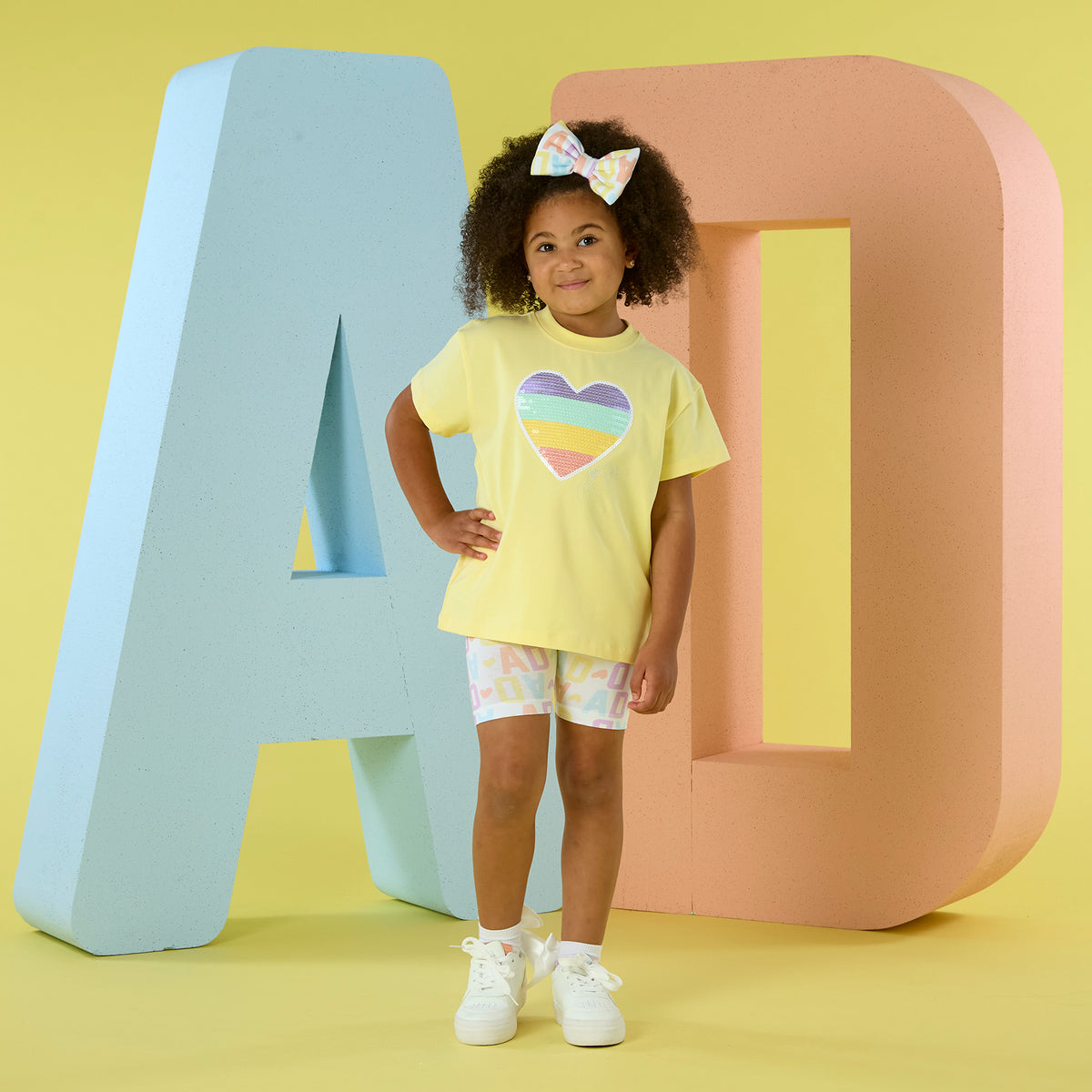 Adee Saz Lemon cycling short set