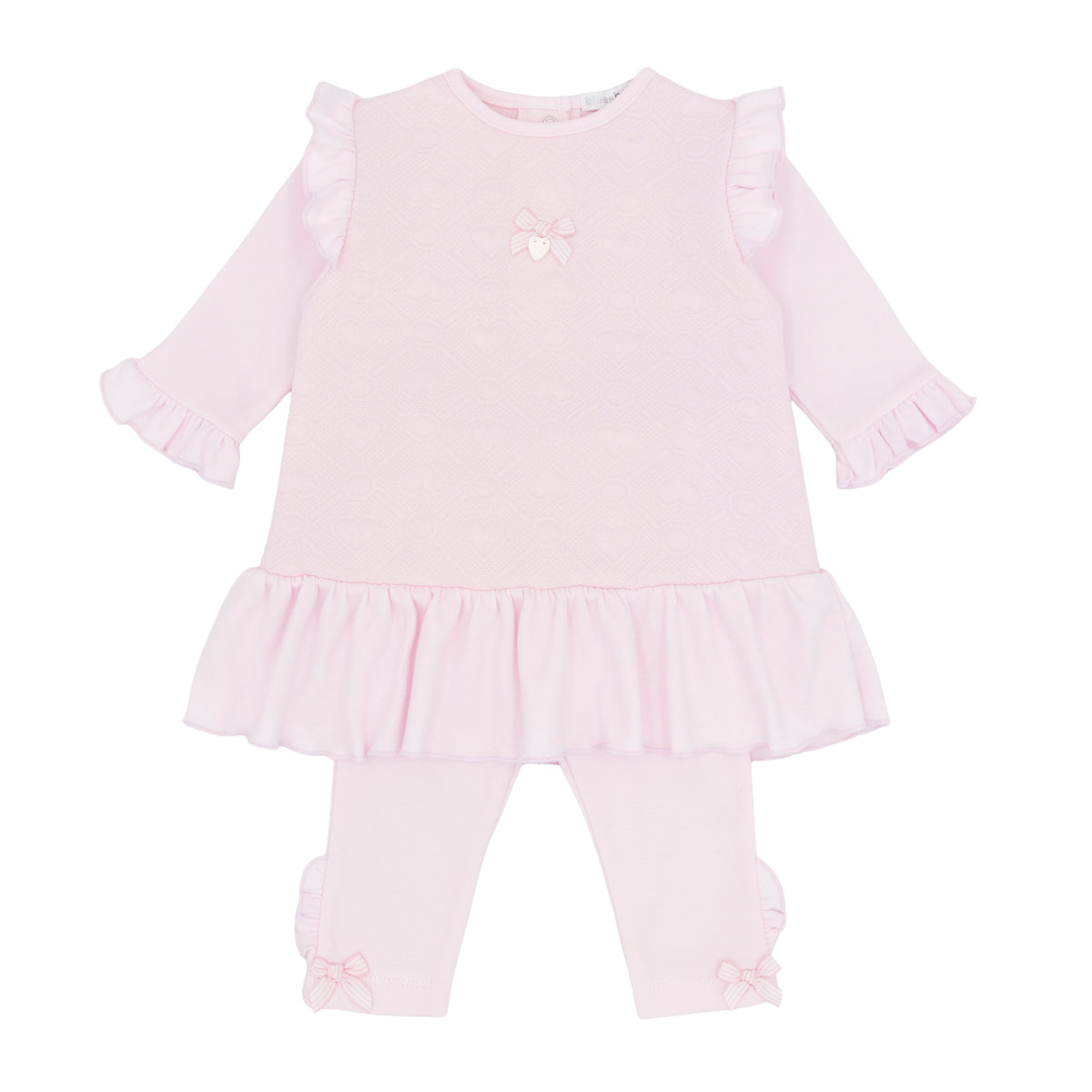 Blues Baby 3184 Girls Pink Tunic and Legging Set