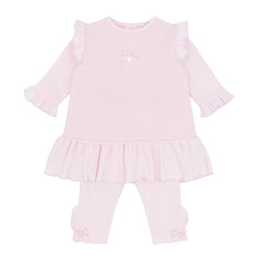 Blues Baby 3184 Girls Pink Tunic and Legging Set