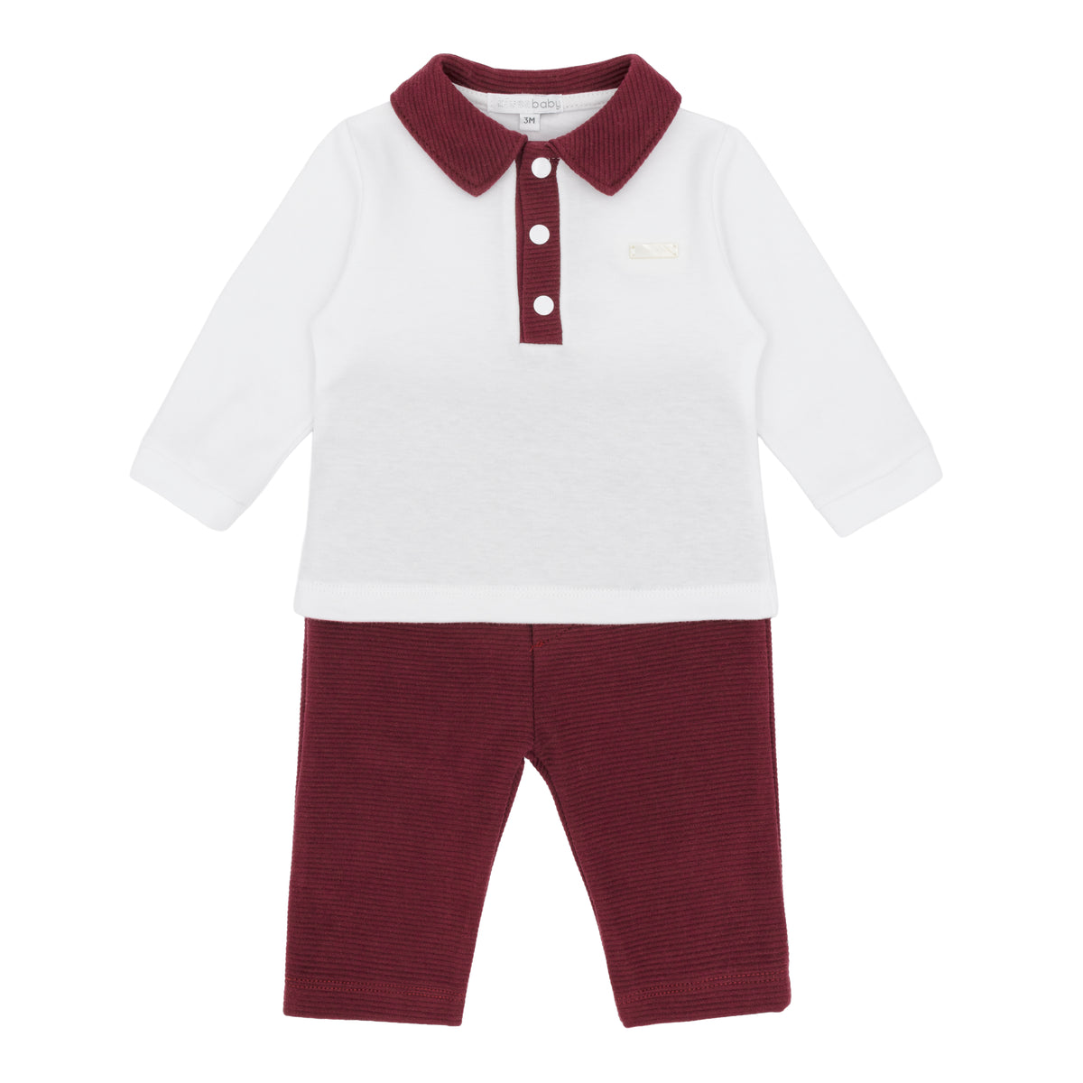 Blues Baby 3231 Boys Red Polo Set