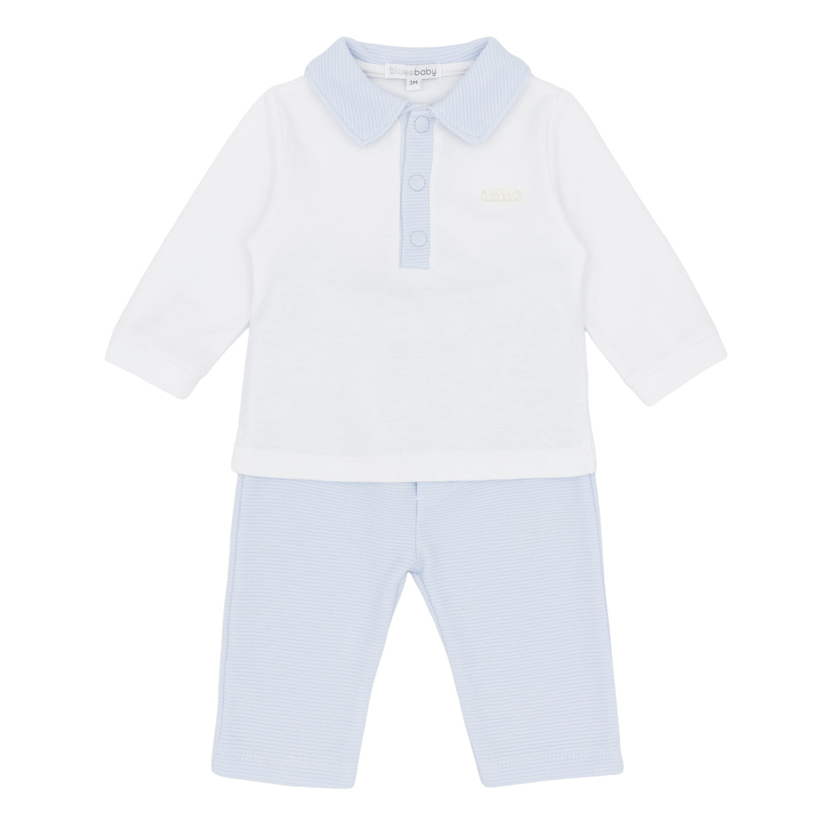 Blues Baby 3231 Boys Blue Polo Set