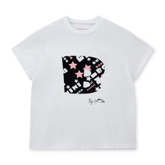 Adee Bonini Dynamic White oversized logo t-shirt