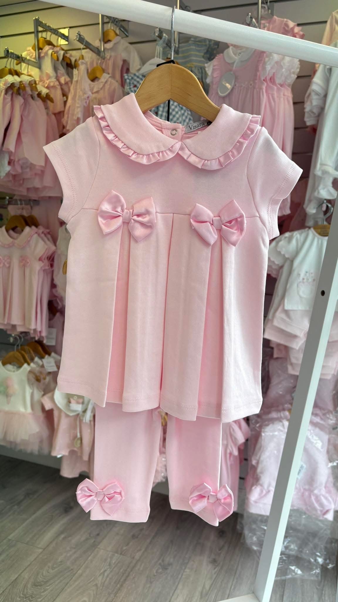 Visara Frill collar legging set
