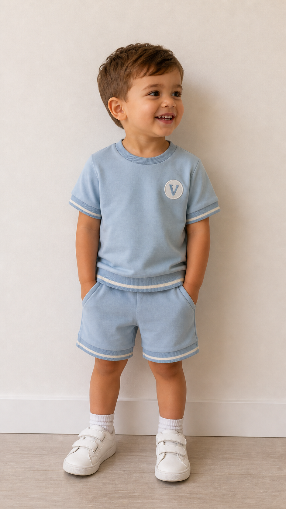 Visara Blue Short set