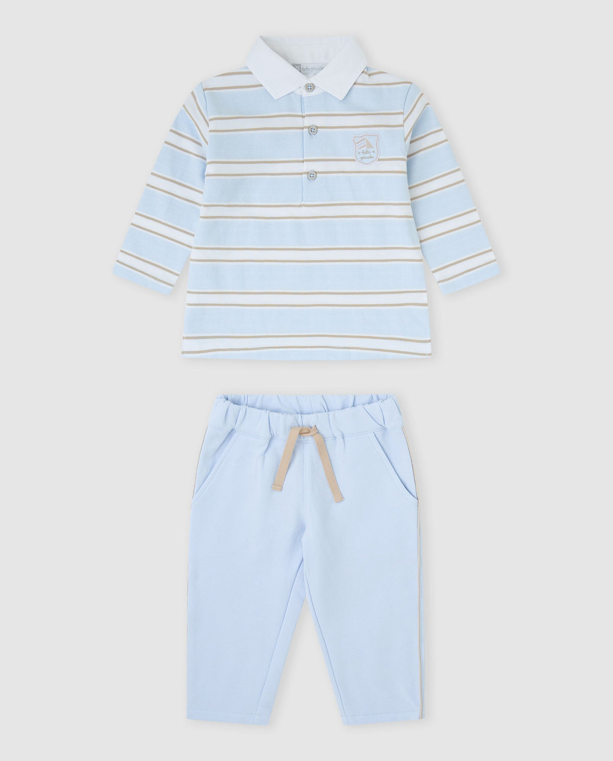 Tutto Piccolo 2703 Stripe Polo Set