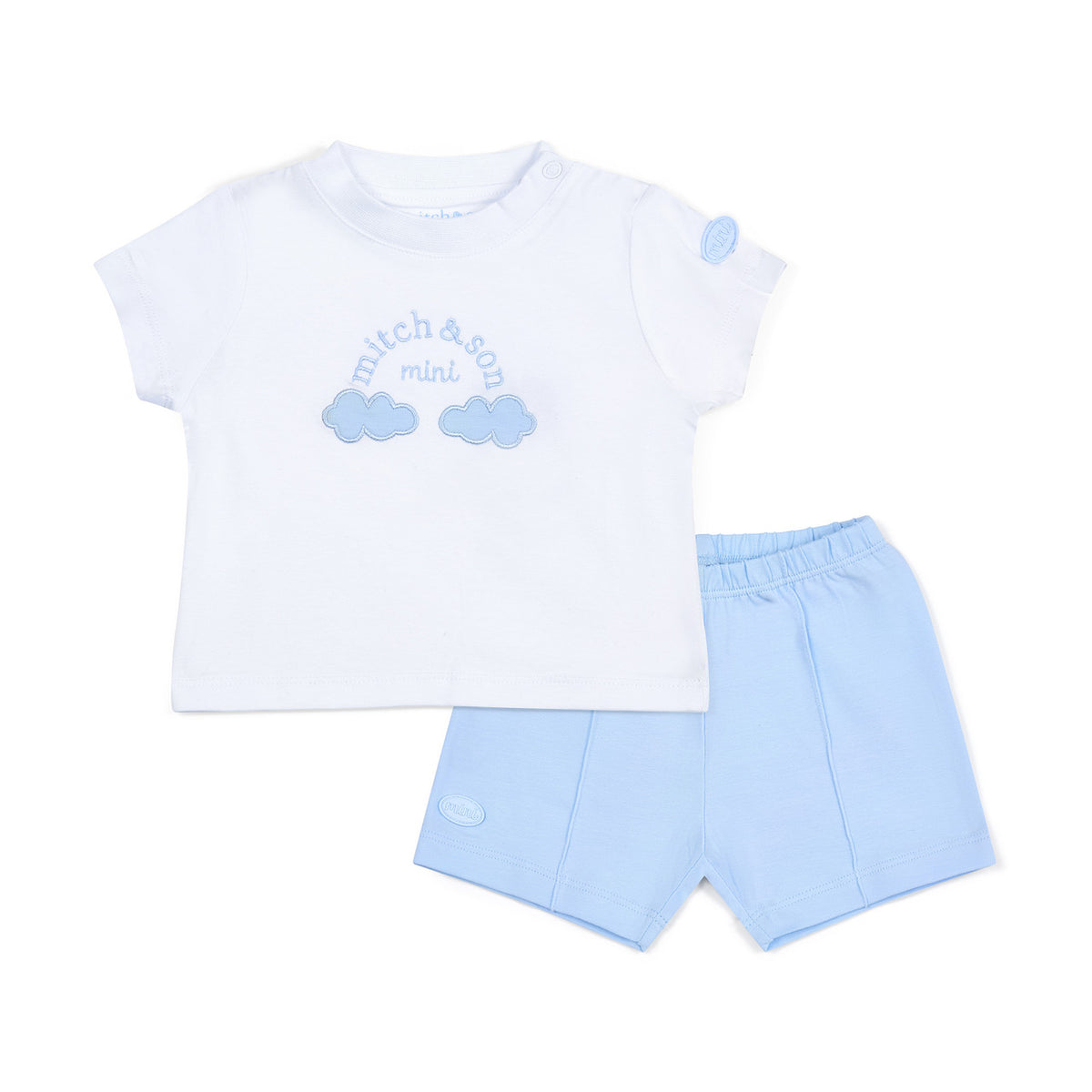 Mitch Baby Erza sky blue short set