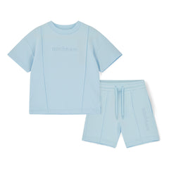 Mitch and son Orlando Blue Short set