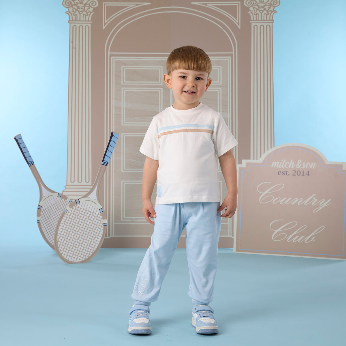 Mitch and Son Sammy White T-shirt