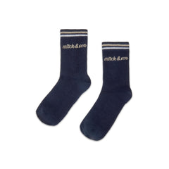 Mitch and Son Stuart Navy Socks
