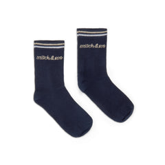 Mitch and Son Stuart Navy Socks