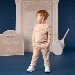 Mitch and son Seth Stone Beige Tracksuit