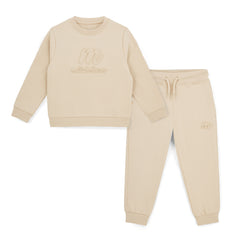 Mitch and son Seth Stone Beige Tracksuit