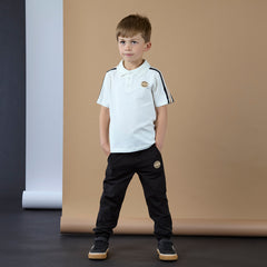 Mitch and son Justin Black trouser