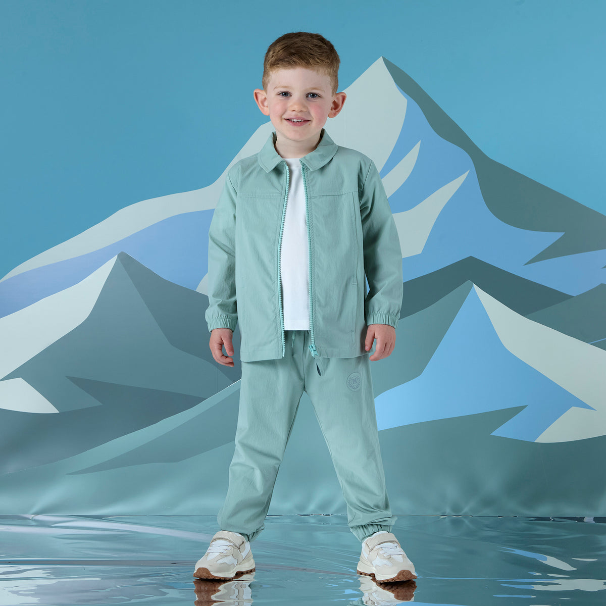 Mitch and Son Justin ice jade trouser