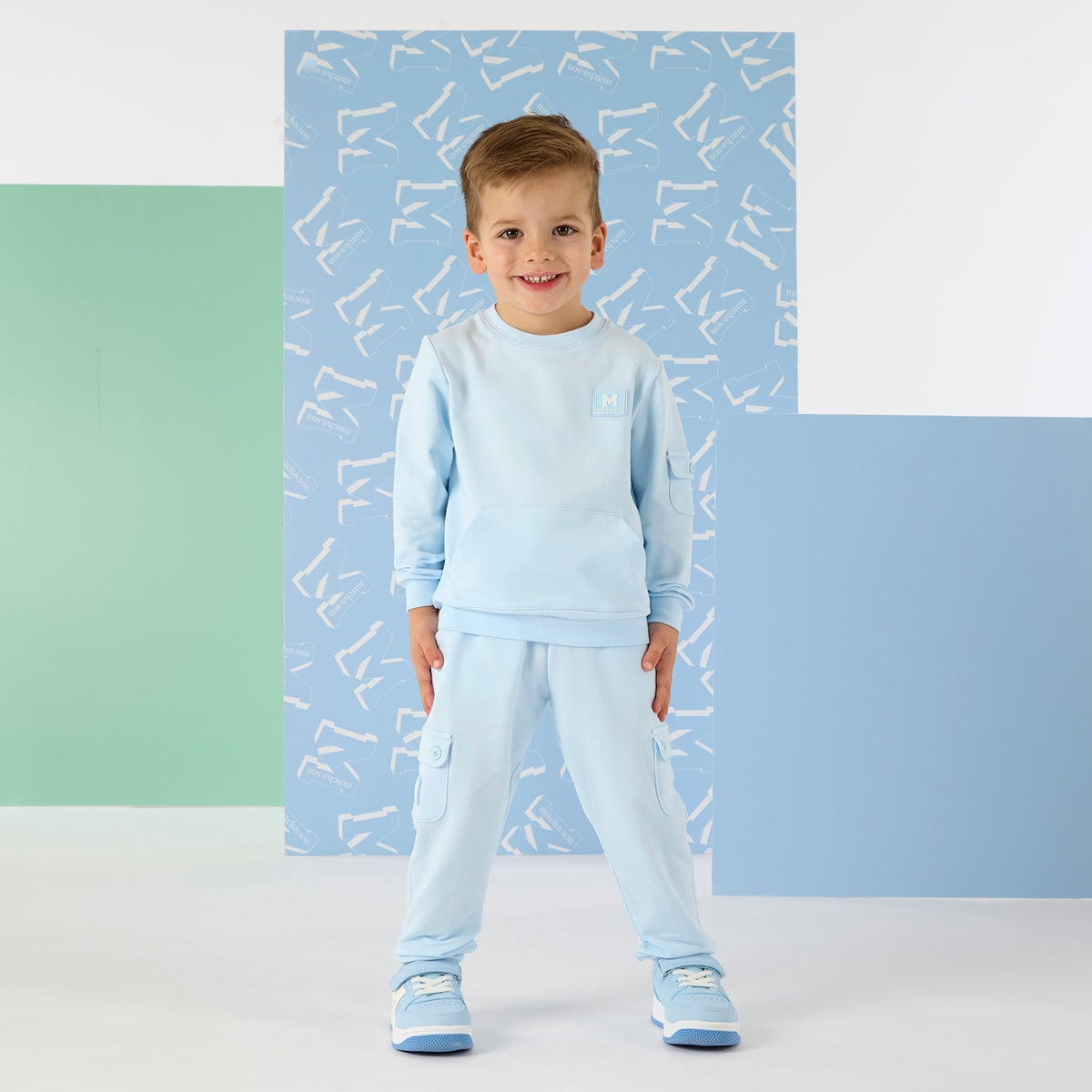 Mitch and son Oakly Blue Tracksuit