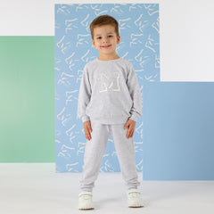 Mitch and son Owen Grey Tracksuit