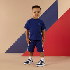 Mitch and son Phoenix Navy short set