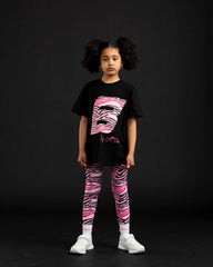 Adee Bonini Dynamic Black oversized logo t-shirt