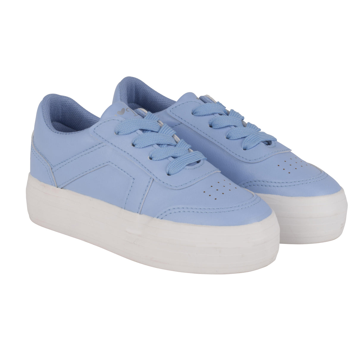 Blue platform trainers on sale