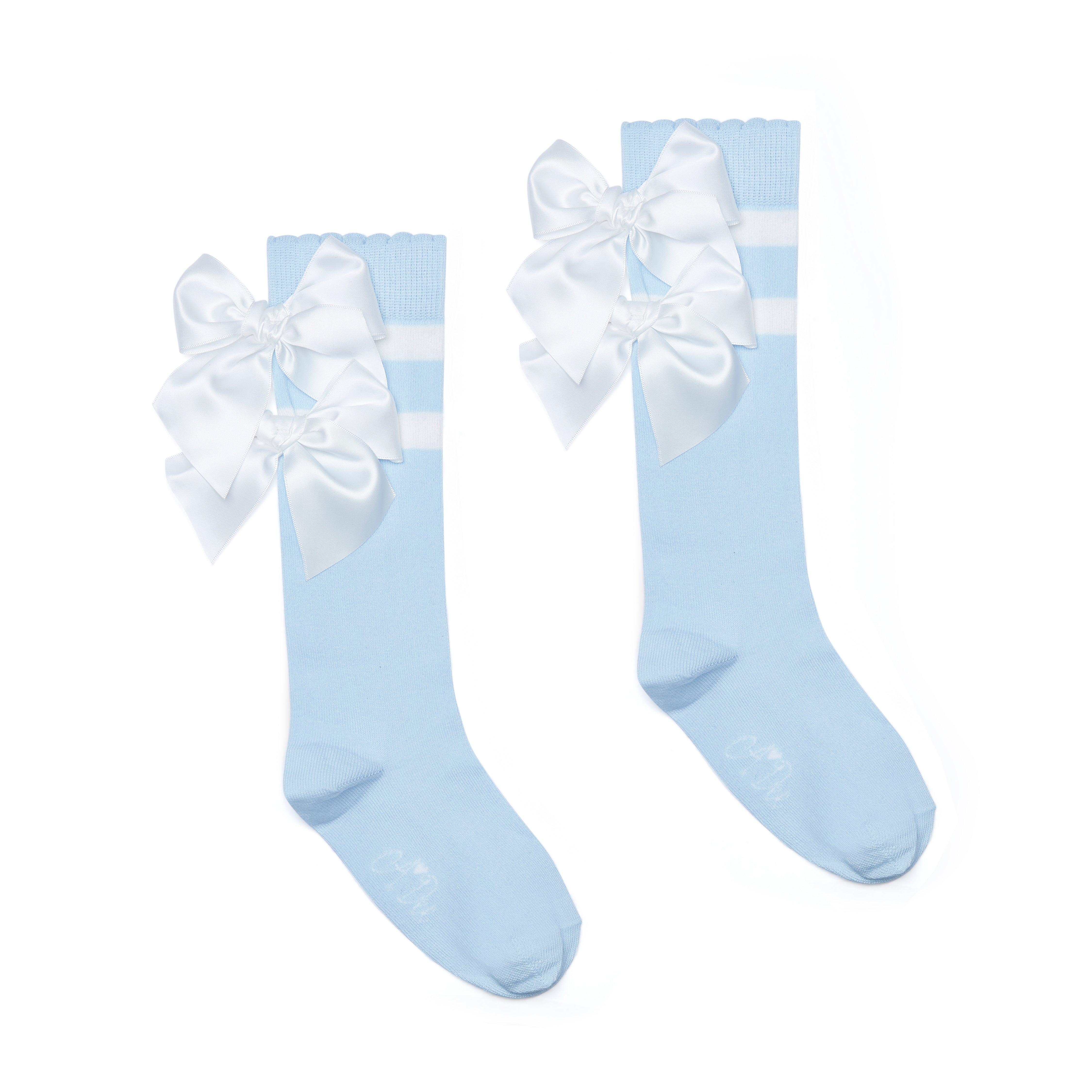 Adee Maeve Knee high double bow socks