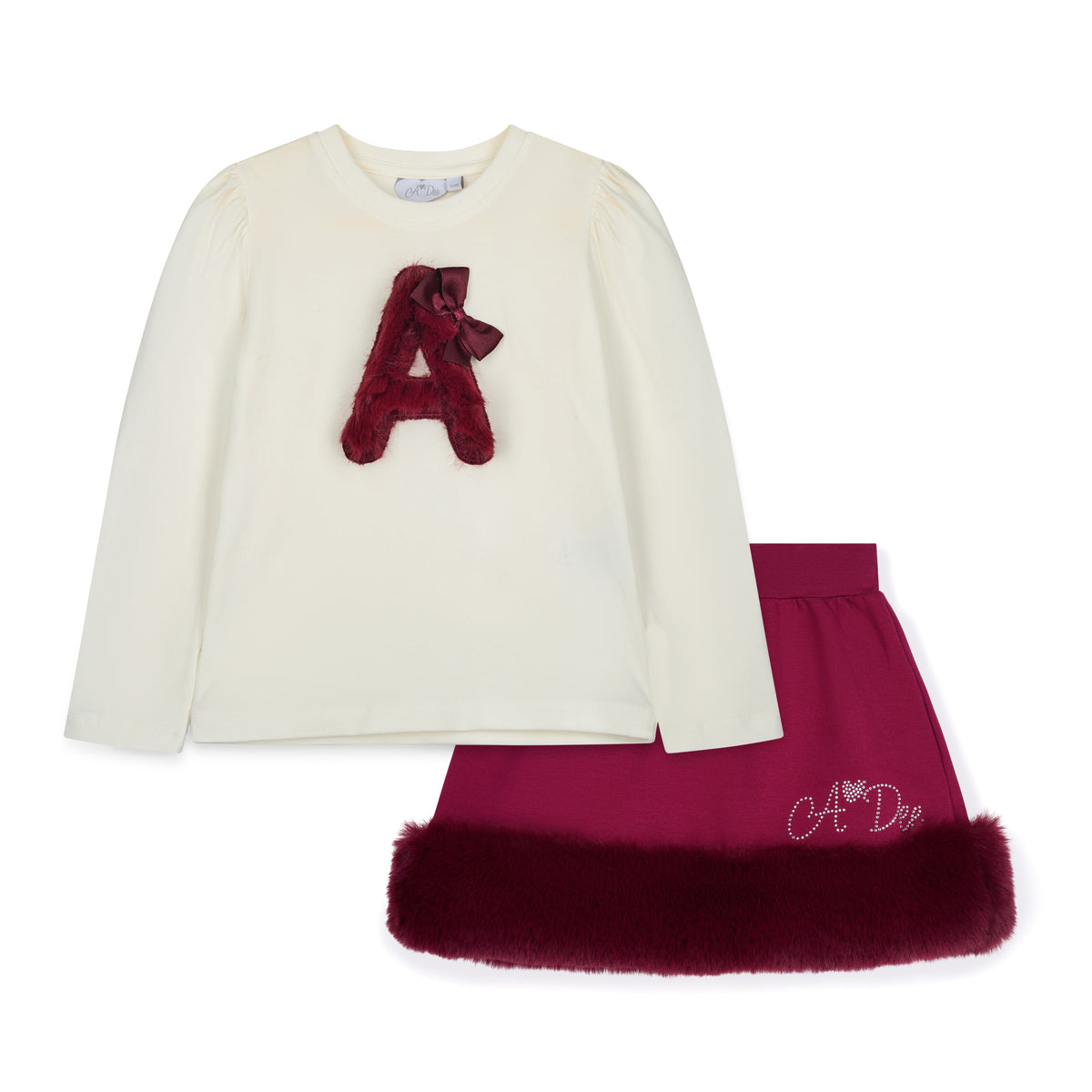 Adee Andrea Fur Skirt Set