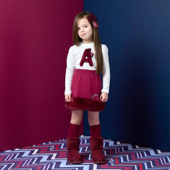 Adee Andrea Fur Skirt Set