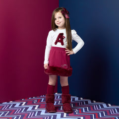 Adee Andrea Fur Skirt Set