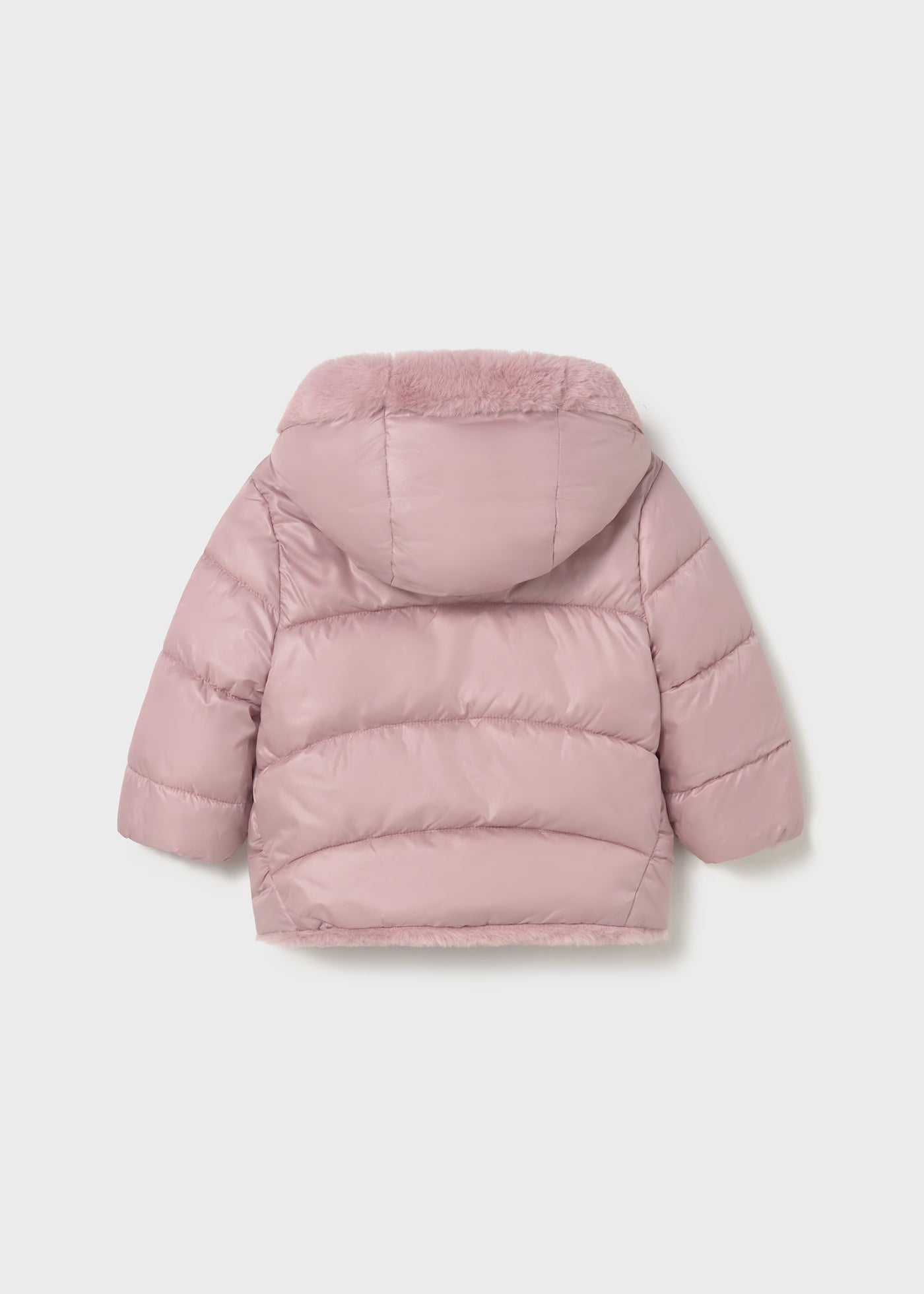 Mayoral 2435 Pink Reversible Fur Jacket