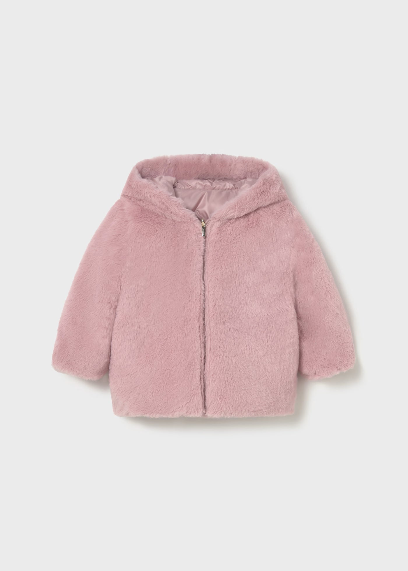 Mayoral 2435 Pink Reversible Fur Jacket