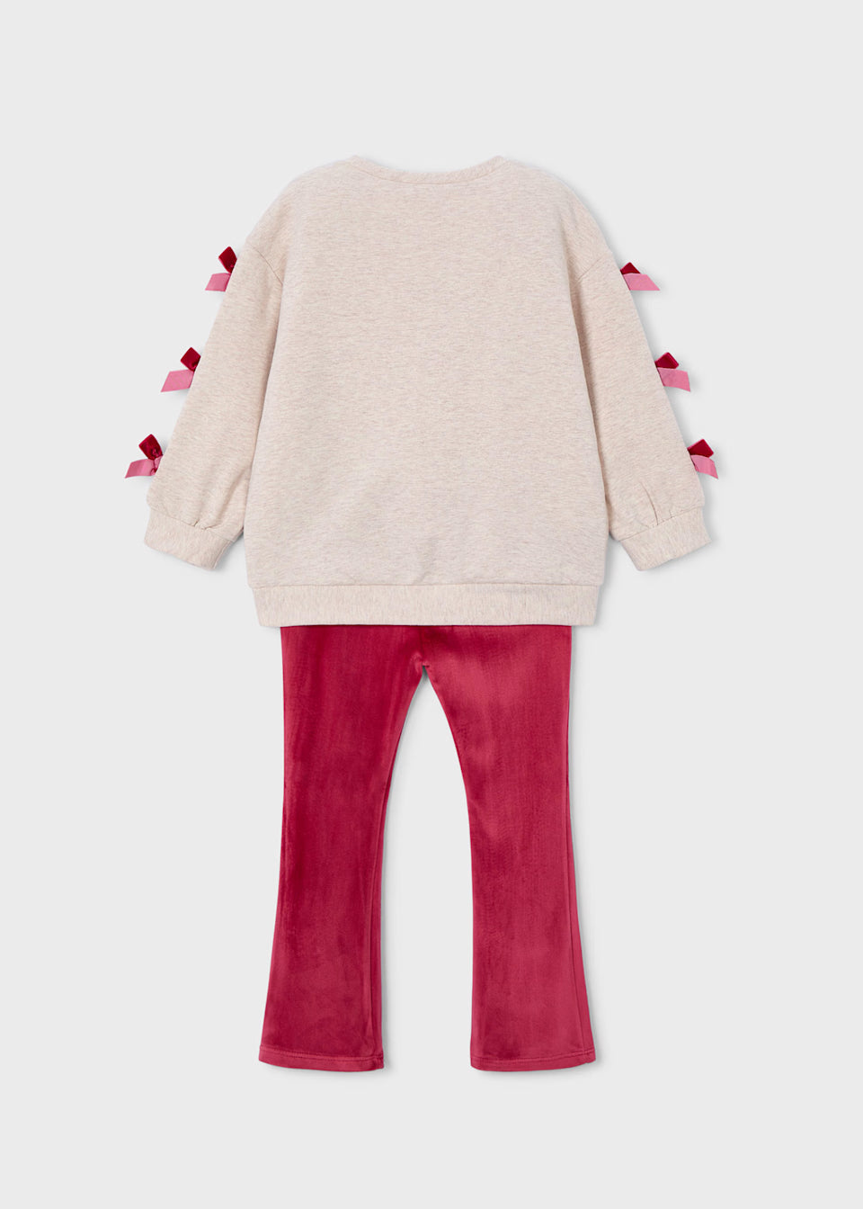 Mayoral 4725 Cherry Bow Jumper and flare set